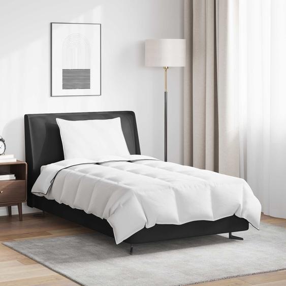 Duvet dhiver avec oreiller 2 pcs Blanc Plume de canard