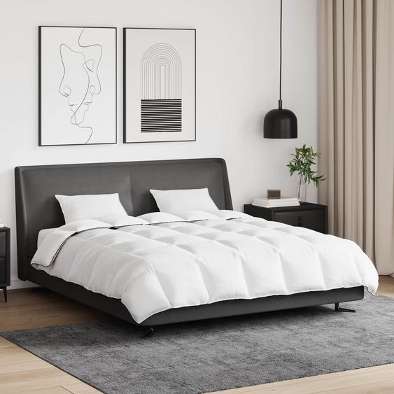 Duvet dhiver avec oreiller 3 pcs Blanc Plume de canard