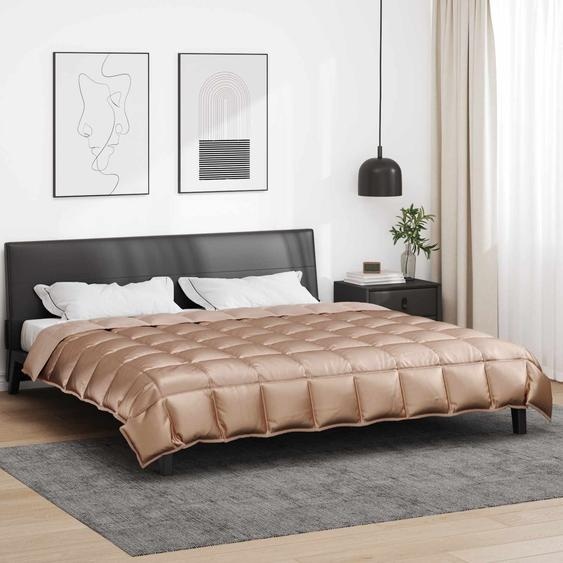 Duvet dhiver Doré 220 x 240 cm Satin et Microfibre