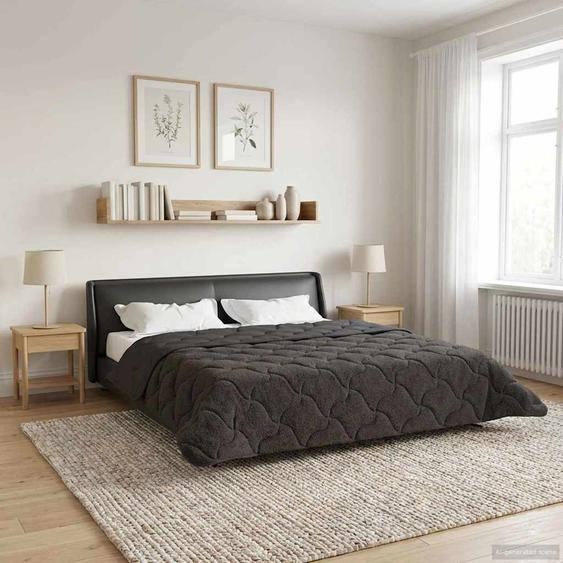 Duvet dhiver Matelassé Anthracite 200 x 240 cm