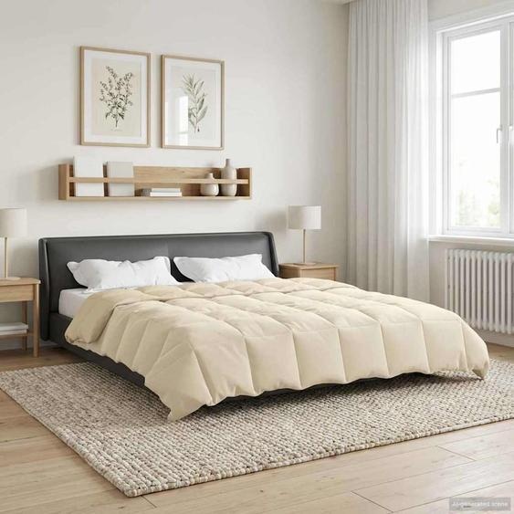 Duvet dhiver Matelassé Crème 200 x 220 cm Microfibre