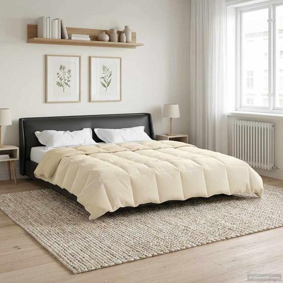 Duvet dhiver Matelassé Crème 200 x 240 cm Microfibre