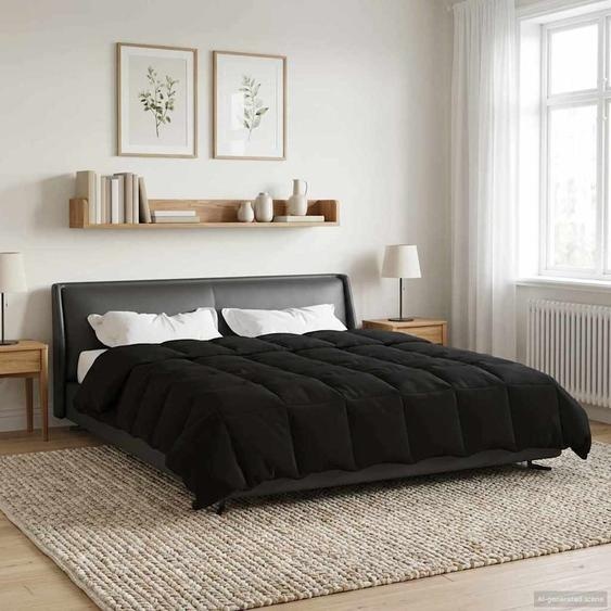 Duvet dhiver Matelassé Noir 220 x 240 cm Microfibre