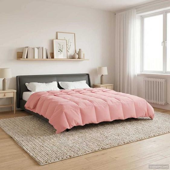 Duvet dhiver Matelassé Rose 220 x 240 cm Microfibre