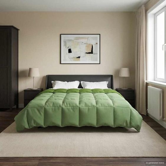 Duvet dhiver Matelassé Vert 200 x 220 cm Microfibre