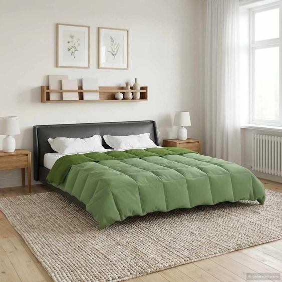 Duvet dhiver Matelassé Vert 220 x 240 cm Microfibre