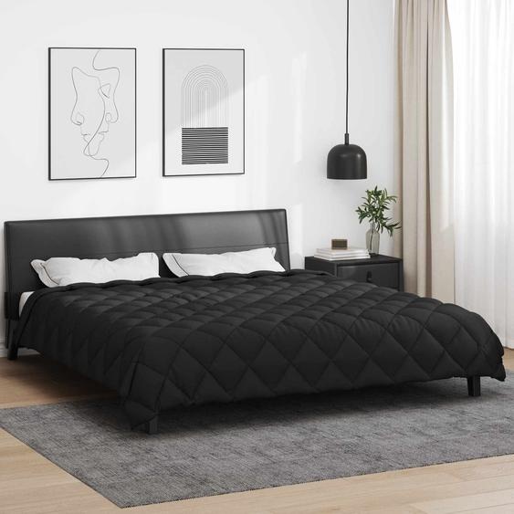 Duvet dhiver Noir 220 x 260 cm Microfibre