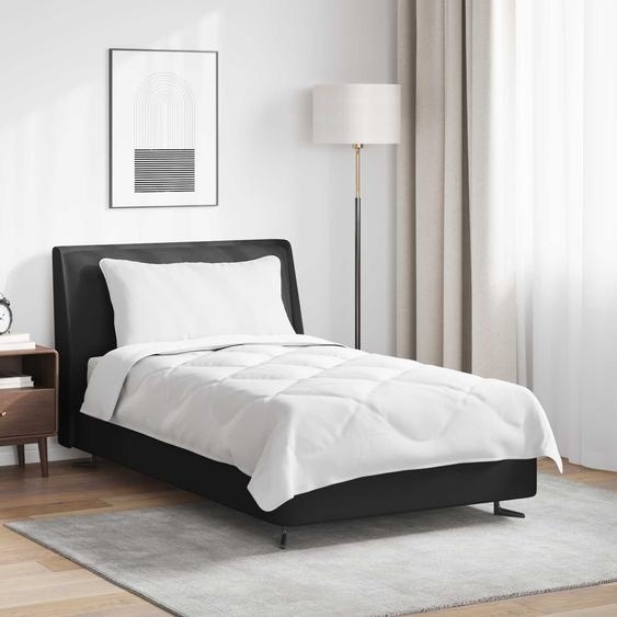 Duvet toutes saisons avec oreiller 2 pcs Blanc Microfibre