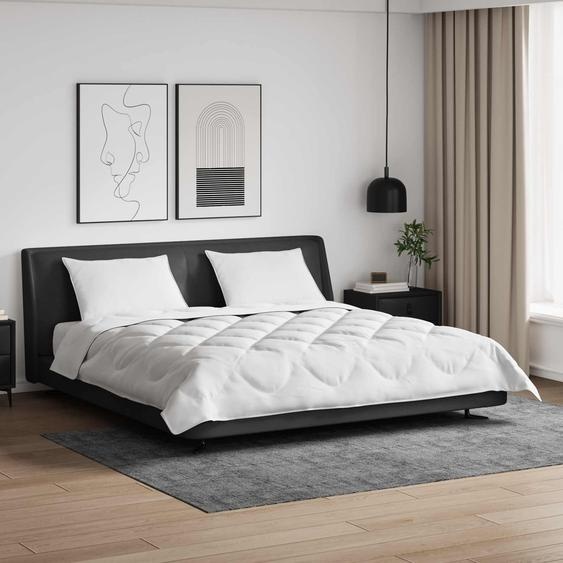 Duvet toutes saisons avec oreiller 3 pcs Blanc Microfibre