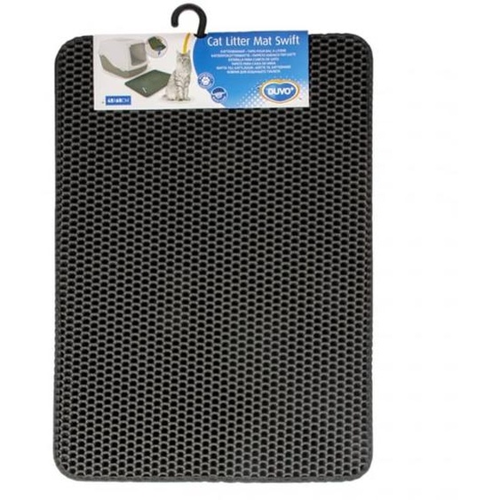 Duvoplus Tapis de litière pour chat Swift 45x65 cm Noir
