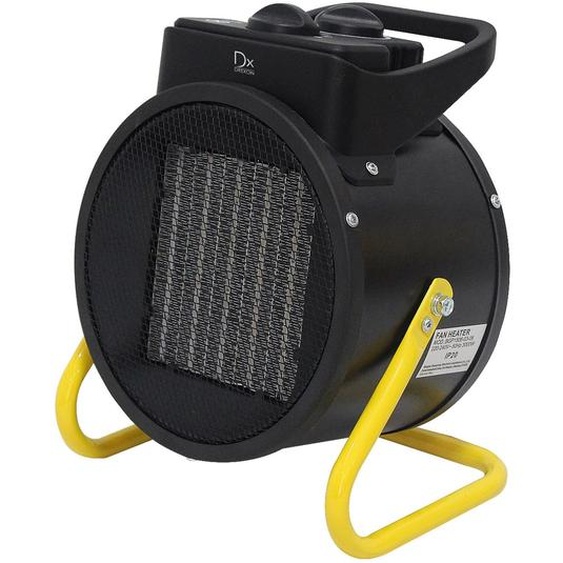 Dx Drexon Chaffage Canon à chaleur céramique soufflant SPIRO 3000 W - Inclinable avec poignée de transport - Noir