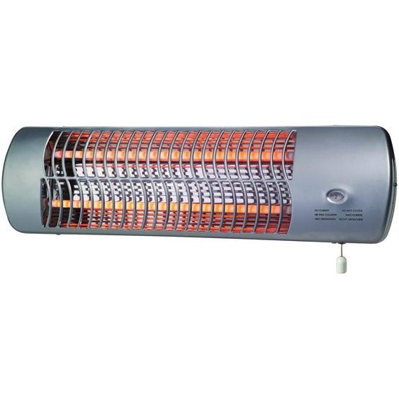 Dx Drexon Chauffage réglette céramique mural 1200 W - IP24 - Gris métallisé