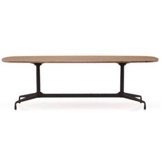 Eames Segmented Table Dining Bootsform - Noyer américain massif, huilé - noir profond - 240 cm
