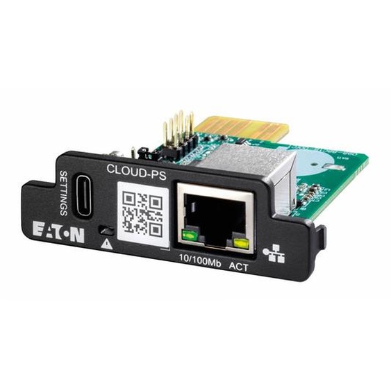 Eaton CLOUD-PS, Carte de gestion de réseau, Noir, Fast Ethernet, 0 - 40 °C, 64 mm, 66,4 mm
