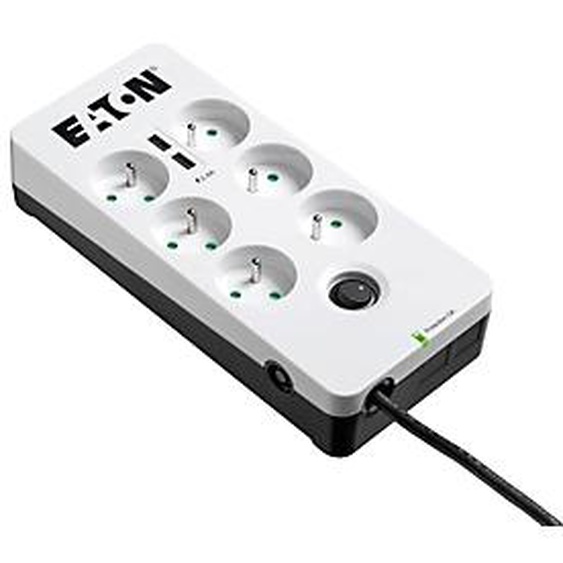 Eaton Protection Multiprise parafoudre Box 6 FR 2 USB - 6 prises + 2 USB