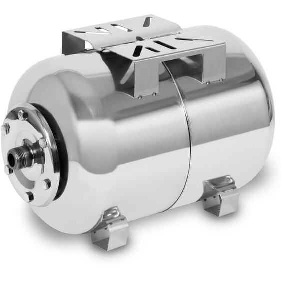 EBERTH Vase dexpansion 50L, 6 bar, autoclave, surpresseur, réservoir, stockage deau, raccord 1 pour station deau domestique, pompe de puits, inox