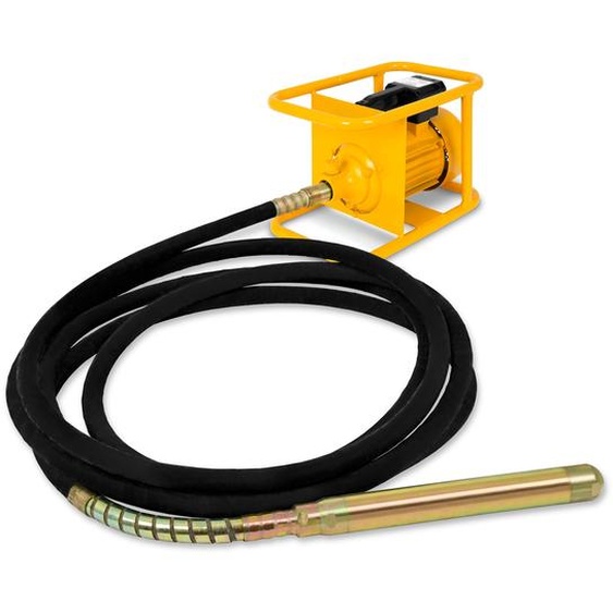 EBERTH Vibreur à béton Vibreur à bouteille Compresseur à béton électrique 3000W, longueur de tuyau 10m, bouteille vibrante renforcée en acier avec un diamètre de 60mm