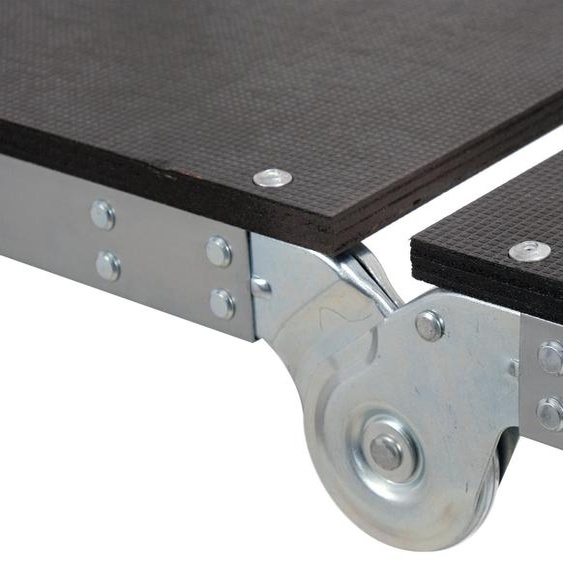 Échafaudage pliant, échafaudage de travail 154x113,5x86 cm