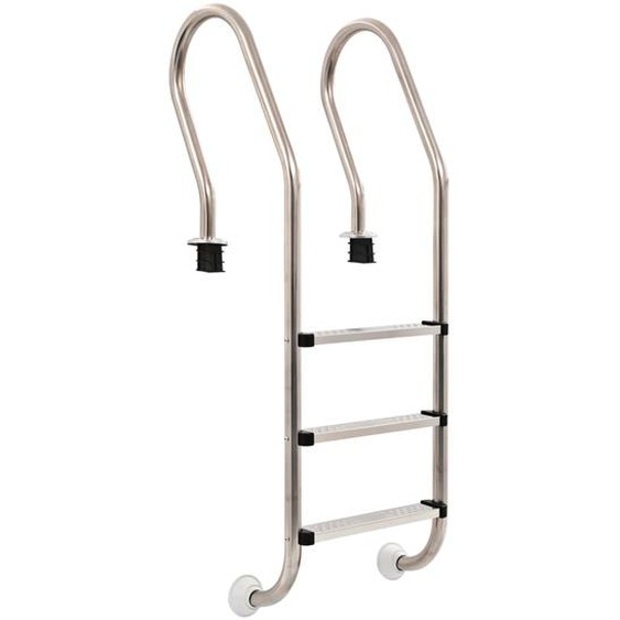 Échelle de piscine à 3 échelons Acier inoxydable 304 120 cm
