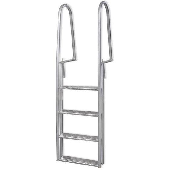 Échelle de piscine/quai à 4 marches Aluminium 167 cm