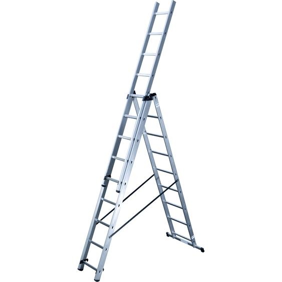 Echelle transformable 3 plans HAILO 3 x 9 échelons