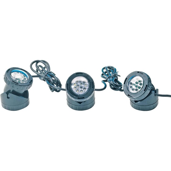 Eclairage de bassin LED / Heissner Spot LED subaquatique, 3 pièces, U130-T