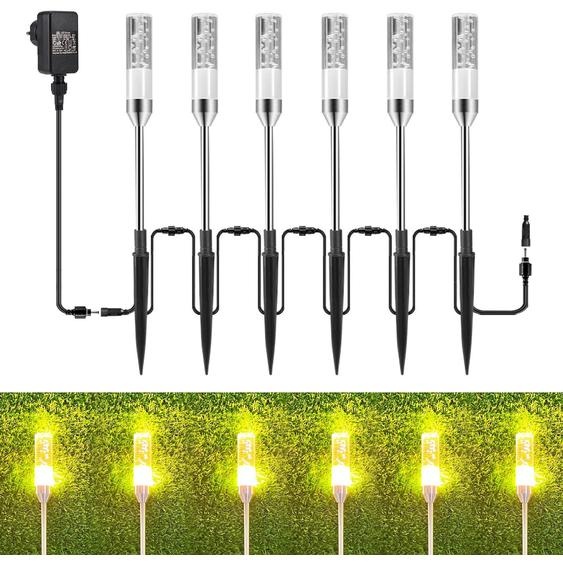 Éclairage de jardin, 8 mètres, lampe de jardin LED, 570 lumens, effet bulles, extensible, IP65