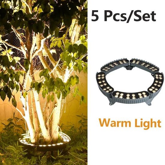 Éclairage de jardin - Projecteurs LED pour espaces extérieurs - Coffret de 5 pièces - Pour une utilisation en extérieur - Étanches IP65 - Aluminium - 220 V