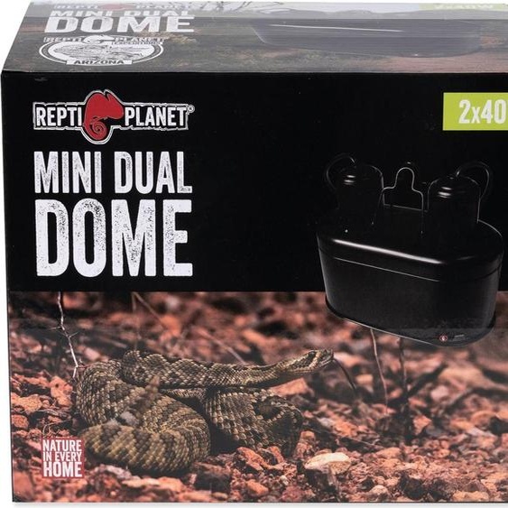 Eclairage Repti Planet Mini Dual Dome 2x40W