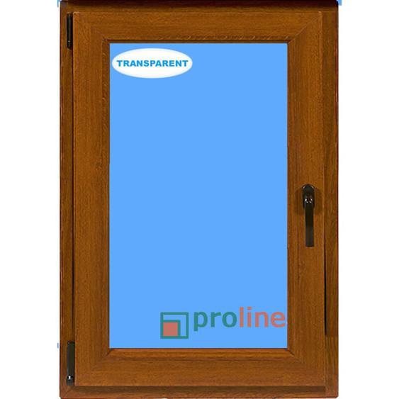 Eco-blu - Fenêtre pvc H1000 mm x L700 mm Chêne Doré Oscilo-battante Tirant gauche Verre Transparent