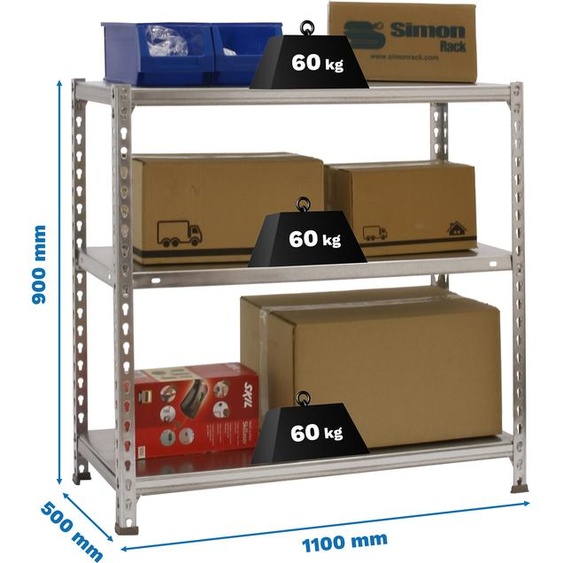 ECOCLICK SUPERPLUS 3/500 Rayonnage métallique galvanisé
