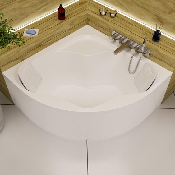 ECOLAM Baignoire dangle SELMA 150 x 150 cm + tablier + 2 oreillers Mare Garniture découlement Alcaplast