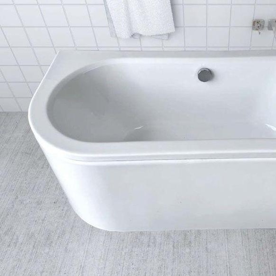 ECOLAM Baignoire rectangle acrylique Avita 150x75 cm droite + tablier en acrylique | oreiller Mare | pieds + siphon