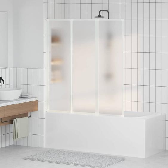 Écran de bain Dépoli 132 x 140 cm Aluminium & Panneau PP