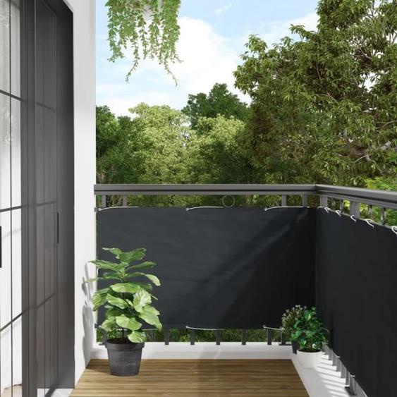 Écran de balcon - V BESTLIFE - Anthracite - 75x500 cm - Imperméable - Protection UV