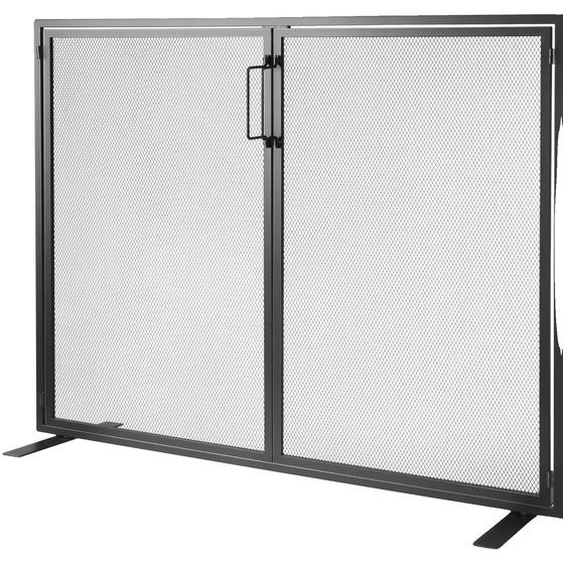 Écran de cheminée, structure en fer, design ergonomique, modèle vintage n° 3