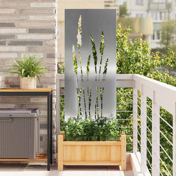 Écran de confidentialité de jardin Floral Argent 50 x 140 cm