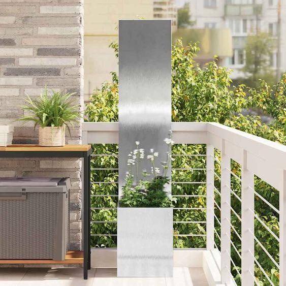 Écran de confidentialité de jardin Fretwork Argent 32 x 140 cm
