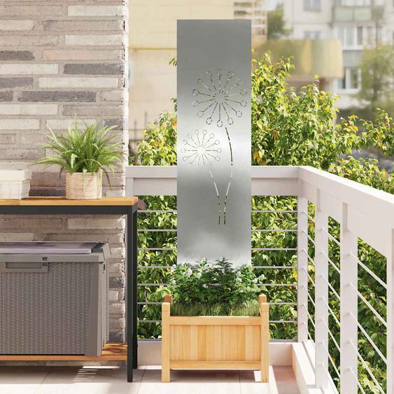 Écran de confidentialité de jardin Fretwork Argent 32 x 140 cm