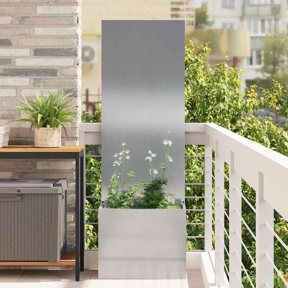 Écran de confidentialité de jardin Fretwork Argent 50 x 140 cm