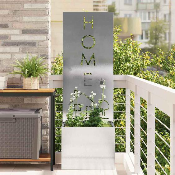 Écran de confidentialité de jardin Fretwork Argent 50 x 140 cm