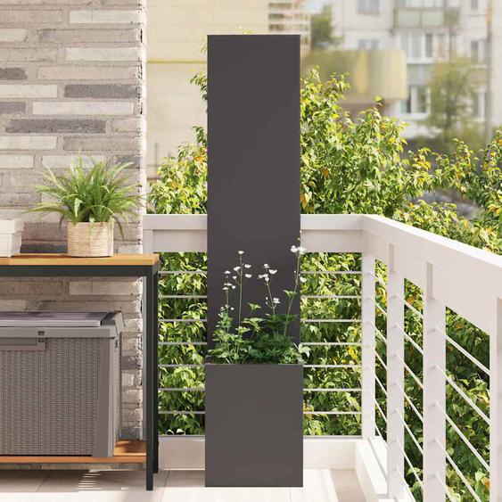 Écran de confidentialité de jardin Fretwork Noir 32 x 140 cm