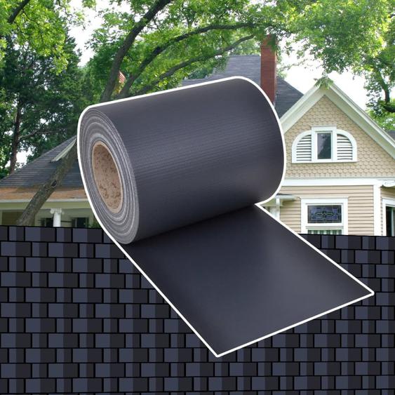 Écran dintimité de jardin PVC 70 x 0,19 m Gris foncé