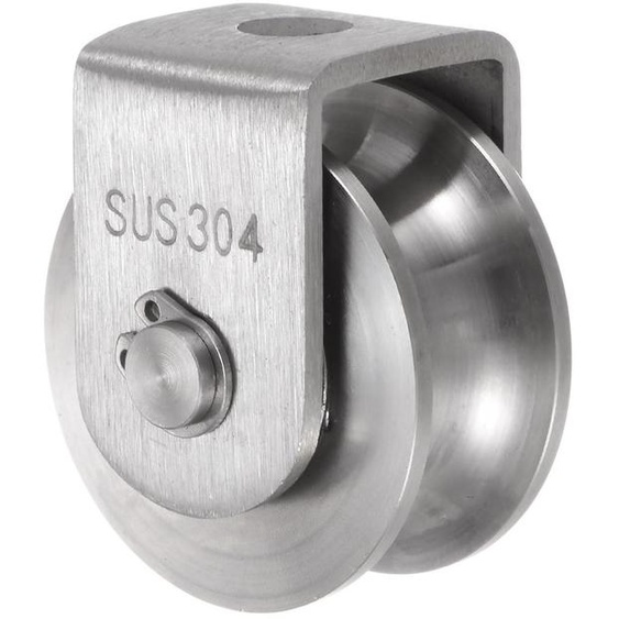 Écrou en U de 48 mm, en acier inoxydable, capacité de 400 kg, largeur de filetage de 16 mm