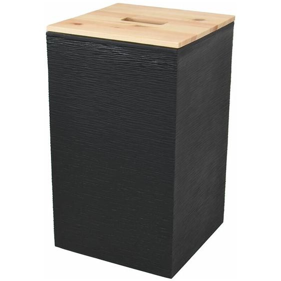 EDA - Coffre Stone à granulés pour 20 kg de pellets Jura Montania - 29,5 x 29,5 x 50,6 cm