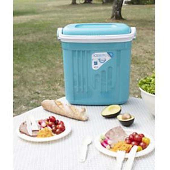 EDA Glacière ICEBERG, 20 litres, bleu clair/blanc