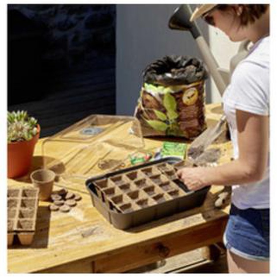 Mini-serre, taille L, volume: 15,7 L, anthracite