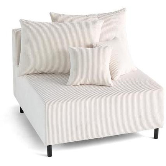 Edinburg - module dassise sans accoudoirs - en velours côtelé - Beige