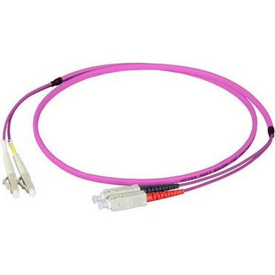 EFB-Elektronik Cavalier duplex LC-SC 50/125µ, OM4, LSZH,erika violet, Flat Twin 3x5mm, 15m Fabricant : EFB Elektronik (O0323FT.15)