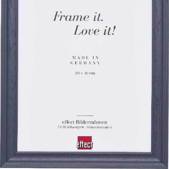 Cadre photo en bois effet profil gris 13x13 cm avec verre acrylique musée